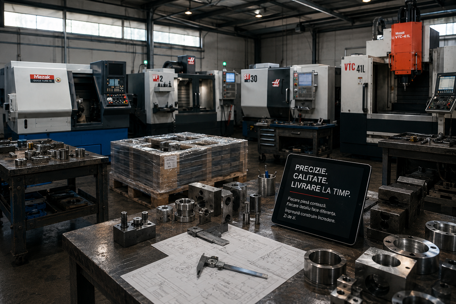 Echipă atelier CNC